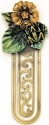 Kubla Crafts Bejeweled Enamel 0146- Frog with Yellow Flower Bookmark