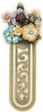 Kubla Crafts Bejeweled Enamel '0161 Ladybug Flower Bookmark