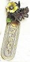 Kubla Crafts Bejeweled Enamel 0162- Butterfly and Flower Bookmark