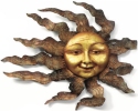 Kubla Crafts Capiz 0170- Large Sun Wall Decor