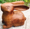 Kubla Crafts Capiz 0207 Rabbit Teak Wood Boxes Set of 2