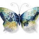 Kubla Crafts Capiz 0248- Shell and Metal Wall Capiz Butterfly Wall Decor