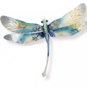 Kubla Crafts Capiz 0250- Shell and Metal Wall Capiz Dragonfly Wall Decor