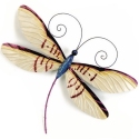 Kubla Crafts Capiz 0251P Pink Dragonfly Wall Decor Capiz Shell and Metal