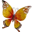 Kubla Crafts Capiz 0252Y Yellow Butterfly Wall Decor Capiz Shell and Metal
