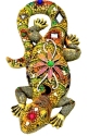 Kubla Crafts Capiz 0343- Large Mosaic Lizard Wall Decor