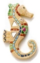 Kubla Crafts Capiz 0352T Mosaic Seahorse Magnet Set of 6