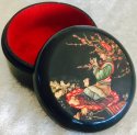 Kubla Crafts Capiz 0429- Girl Lacquer Box