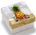 Kubla Crafts Capiz 1522 Pineapple Capiz Box