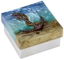 Kubla Crafts Capiz 1590 Anchor on Beach Capiz Box