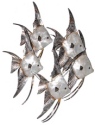 Kubla Crafts Capiz 2141 Capiz School Fish Wall Decor