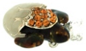 Kubla Crafts Bejeweled Enamel KUB 1 4180N Hatching Sea Turtle Necklace