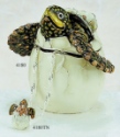 Kubla Crafts Bejeweled Enamel 4180TN Sea Turtle Box with Necklace