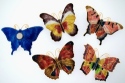 Kubla Crafts Cloisonne KUB 1 4373M Cloisonne Butterflies Magnet Set of 4