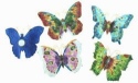 Kubla Crafts Cloisonne 4393M Cloisonne Butterfly Magnet Set of 4