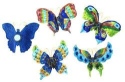 Kubla Crafts Cloisonne 4394M Cloisonne Butterfly Magnet Set of 4
