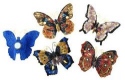 Kubla Crafts Cloisonne 4395M Cloisonne Butterflies Magnet Set of 4