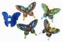 Kubla Crafts Cloisonne KUB 1 4396M Cloisonne Butterfly Magnet Set of 4