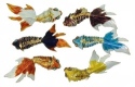 Kubla Crafts Cloisonne 4610 Large Koi Ornament Set of 6