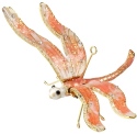 Kubla Crafts Cloisonne 4791PK Bejeweled Pink Dragonfly Ornament