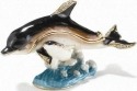 Kubla Crafts Bejeweled Enamel 3417 Dolphin and Baby Box