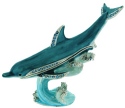 Kubla Crafts Bejeweled Enamel KUB 10 3763 Dolphin Box