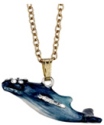 Kubla Crafts Bejeweled Enamel KUB 10 3974N Humpback Whale Necklace