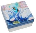 Kubla Crafts Capiz 1013 Large Capiz Swan Box