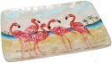 Kubla Crafts Capiz 1019 Flamingo Party Capiz Tray