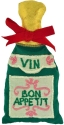 Kubla Crafts Capiz 1032N Wine Bottle Magnet