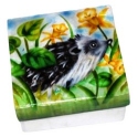 Kubla Crafts Capiz 1037N Hedgehog Capiz Box