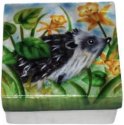 Kubla Crafts Capiz 1037HN Hedgehog Capiz Box