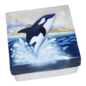 Kubla Crafts Capiz 1039N Orca Whale Capiz Box