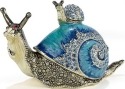 Kubla Crafts Bejeweled Enamel 3660 Jewelled Snail Box