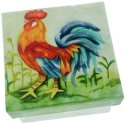 Kubla Crafts Capiz 1102 Rooster Capiz Box