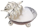 Kubla Crafts Bejeweled Enamel 1119 Venus Clam Shell Bowl