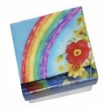 Kubla Crafts Capiz 1121N Rainbow Capiz Box