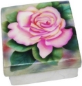 Kubla Crafts Capiz 1131 Pink Rose Capiz Box