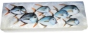 Kubla Crafts Capiz 1158 School of Blue fish Long Capiz Box