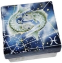 Kubla Crafts Capiz 1185BN Pisces Capiz Box