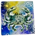 Kubla Crafts Capiz 1185EN Cancer Zodiac Capiz Box