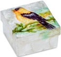 Kubla Crafts Capiz 1199 Goldfinch Capiz Box