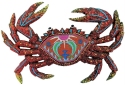 Kubla Crafts Capiz 1256 Quilted Crab Wall Decor