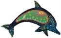 Kubla Crafts Capiz 1257 Quilted Dolphin Wall Decor
