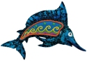 Kubla Crafts Capiz 1260I Marlin Magnet Set of 3