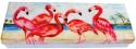 Kubla Crafts Capiz 1277B Flamingo Party Capiz Box