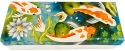 Kubla Crafts Capiz 1299BN Koi Fish Long Capiz Box