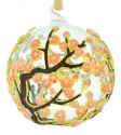 Kubla Crafts Cloisonne 1300D Cherry Blossom Cloisonne Glass Ball Ornament