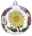 Kubla Crafts Cloisonne 1300F Sunflower Cloisonne Glass Ball Ornament