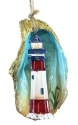 Kubla Crafts Capiz 1311DN Lighthouse Oystershell Ornament